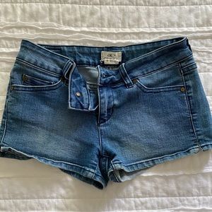 Denim shorts